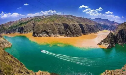 Yellow River-Taohe River Intersection Viewing Platform