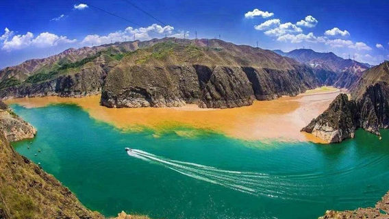 Yellow River-Taohe River Intersection Viewing Platform
