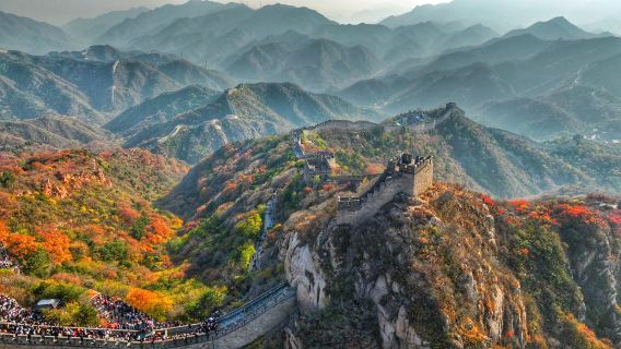 八達嶺長城+頤和園+圓明園一日遊&贈漢服體驗&京劇臉譜文創