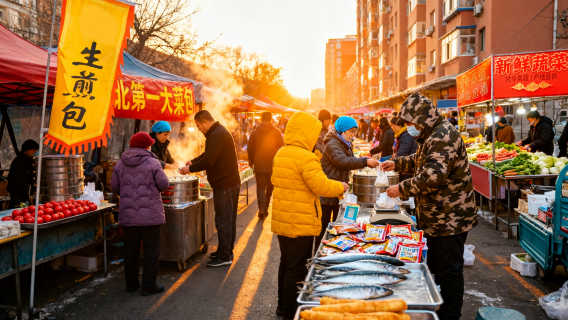 Morning Market Tour in Shenyang