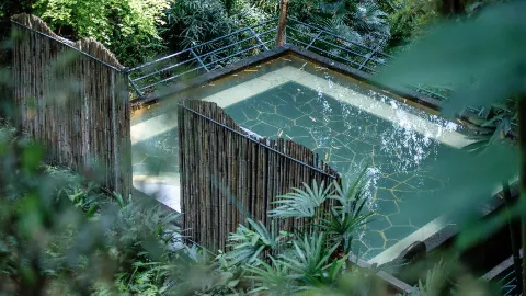 Nandan Hot Spring attraction in เหอฉี