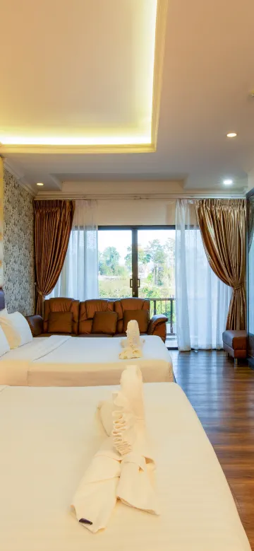 ห้องดีลักซ์พร้อมวิวสระว่ายน้ำ(เตียงคิงไซส์)