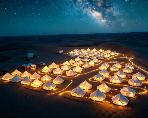Desert Wilderness | Tengger Desert Milky Way Starry Sky Campsite Hotel a Zhongwei
