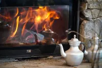 Yubeng Manshan MANSHAN · Golden Snow Bonfire Private Hot Spring Manor - Mountain view