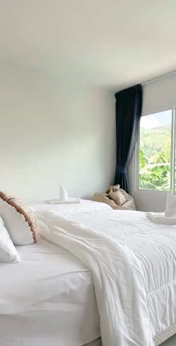 ห้องเตียงแฝด พร้อมวิวภูเขา