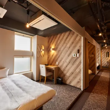 Capsule Hotel Continue NijojoKita Отели рядом с достопримечательностью «Тогетсу-кио»