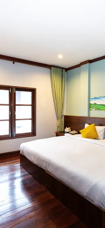 ห้องดีลักซ์เตียงคิงไซส์ วิวสวน