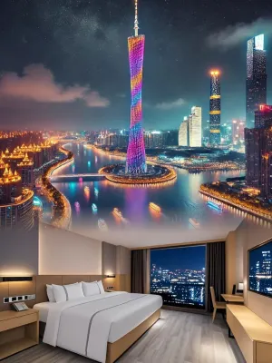 Echarm Hotel (Guangzhou Railway Station Yuexiu Park Subway Station) Hotel di Guangzhou