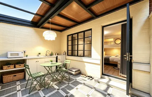 Last night Homestay (Shanghai Jing'an Temple branch) - Kitchens