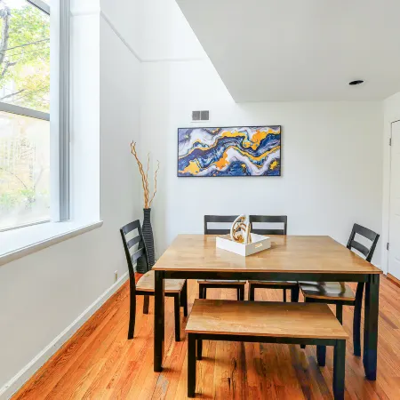 Modern 3BR Townhouse with Private Rooftop & Parking Minutes to NYC