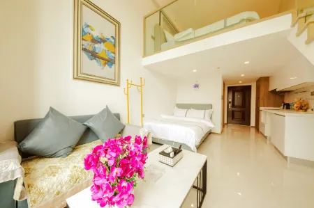 Muting Quality Loft Luxury Beautiful Stay (Junfa City Sijiaying Subway Station) Отели рядом с достопримечательностью «Junfacheng Wen Yi Duo Park»