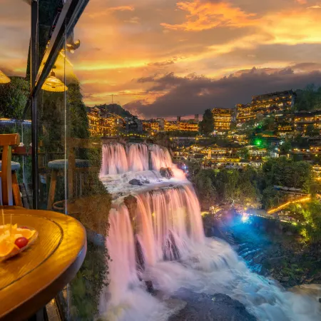 12C • Waterfall View Prime Location (Overlooking Waterfall Night View • TikTok Instagram Photo Spot)