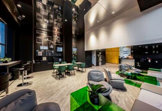 쿤밍 유린린 호텔의 세탁기 등 주방 편의시설