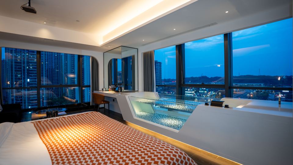 Leshan Yunshang bathing pool Hotel (Shihao Plaza Store of Leshan High speed Railway Station