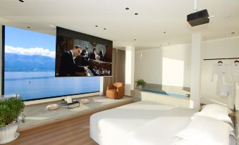 YuHai Zhiling | 270 first-line seascape starry sky sunset private soup holiday mountain residence