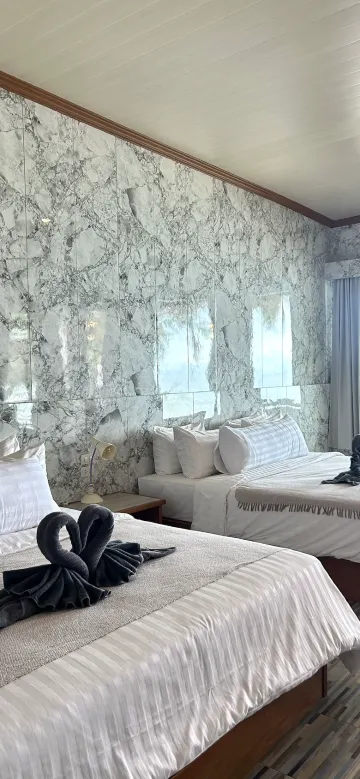 บังกะโลติดชายหาดพร้อมเครื่องปรับอากาศ