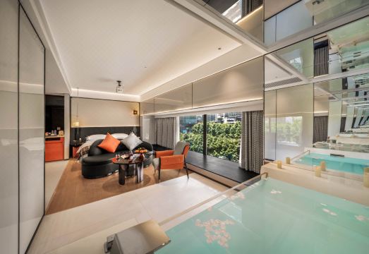 현대적인 호텔 내부