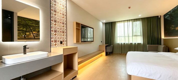 Qiuguo Hotel (Zhangye Lushuiwan Tourism Resort Ganzhou Fucheng) Hotéis em Zhangye