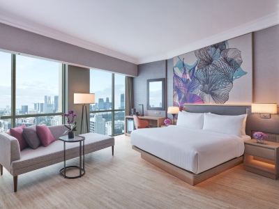 プレミアクラブウォーターフロントキングサイズベッド（新しく改装された部屋） グランド コプソーン ウォーターフロント シンガポールの写真