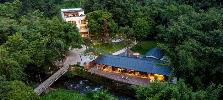 溪陽依山靜私湯國風度假庭院（古龍峽店） 清遠酒店