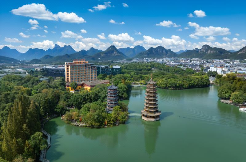 Orange Hotel · Guilin Elephant Trunk Hill Sun‑Moon Twin Towers