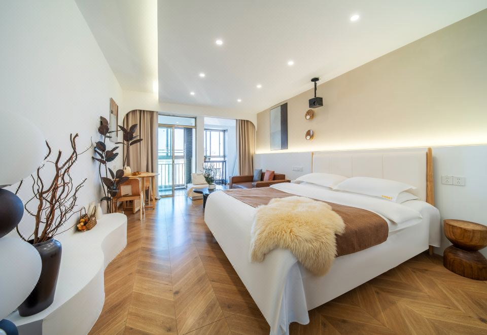 허무 서비스 아파트 넓은 객실 내부