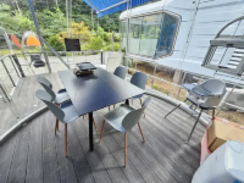 แกลมปิ้งแอนด์เพนชั่น Galaxy x Hotel type Caravan โรงแรมในพย็องชัง