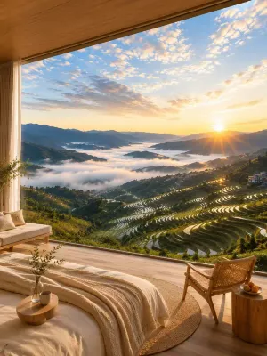 Yunshang Chenxi Wisdom Homestay (Longji Jinkeng Observation Deck) - balcony