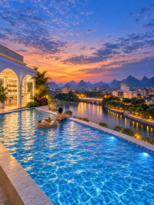 Global Village Elegant Lijiang Hotel (Guilin Two Rivers and Four Lakes Xiangbishan Branch) - bar