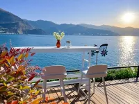 On the side of clear water, sunrise on the sea, waterfront and sea view vacation accommodation