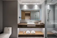 青島信合錦江國際飯店 城市陽台景區-沙灘排球場附近的飯店