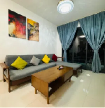 Cozy 2B1R 4pax Condo Forest City 1G-606