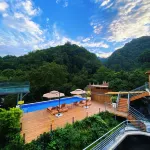 MoonlitNooksMistyNicheMildNook home stay facility (qingcheng mountain scenic area stores) - مسبح على السطح