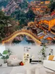 Gu Xi shan ju town zhenminsu