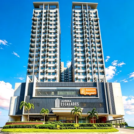 Home Me Suites at Aurora Escalades Near LRT-2 Cubao Отели рядом с достопримечательностью «Павильон для мероприятий Elements at Centris»