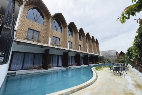 Villa ChavaMinerva Bambu - Lembang - balcón