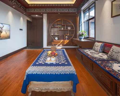 Zuixi  Mountain ViewTea and Coffee Courtyard Villa with Sunlight on the Snow Mountains Номера Photos