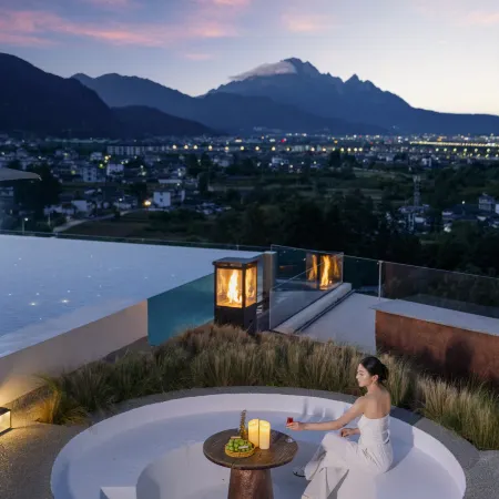 The luxury resort hotel