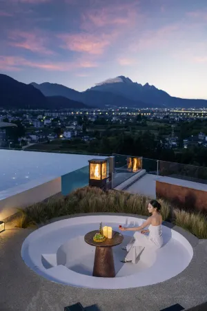 The luxury resort hotel