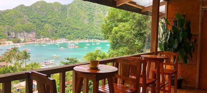 Bale Cabugao Cottages Rental El Nido overlooking Beach Hotele w: Palawan