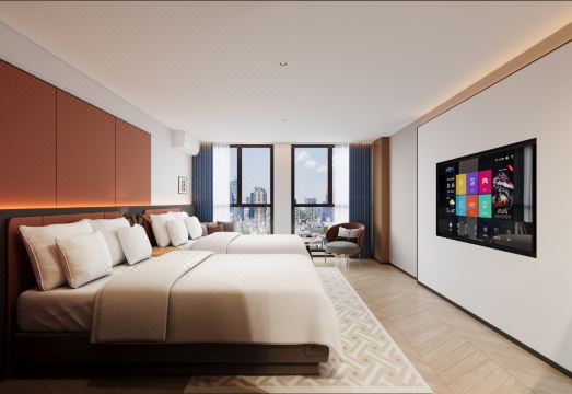 L-Seven Hotel의 모던한 피트니스룸