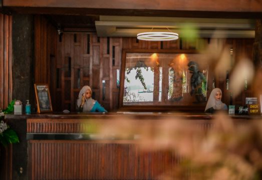 샌드 시 리조트의 열대 정원