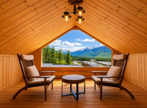 Chongyeji · Yutong | Mountain View Homestay, Kanas Scenic Area - โรแมนติก
