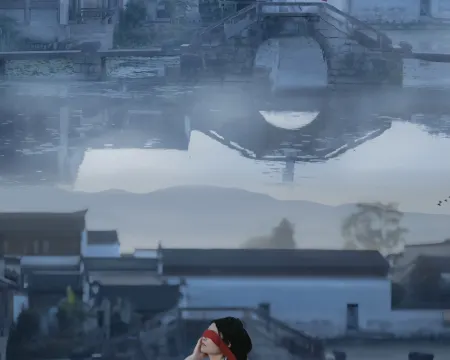 枕畔・雲語丨未來スマート・空中山景ガーデン・靜奢リゾートホテル(宏村景勝地） 黟県のホテル