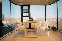Space Capsule Hotel Bar - balcony