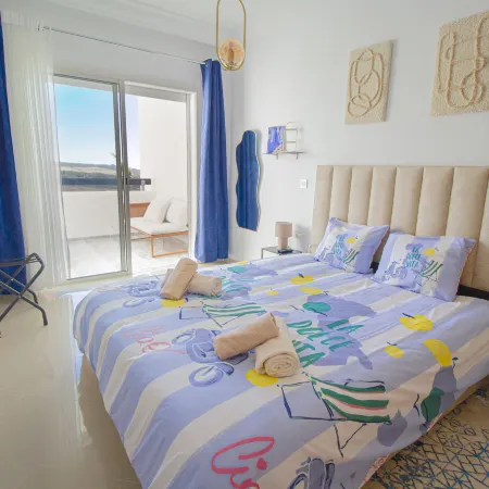 La Perle Dorée • Sea View Apartment in Resort • Pools Access