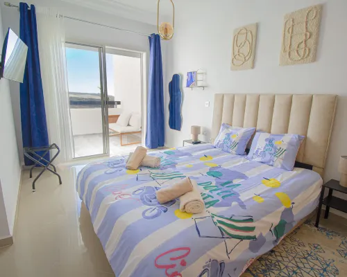 La Perle Dorée • Sea View Apartment in Resort • Pools Access Hotels in Asilah