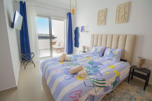 La Perle Dorée • Sea View Apartment in Resort • Pools Access