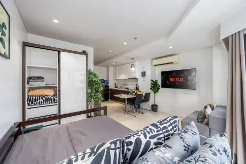 Studio for 5 at Tambuli Residences Garden View by Dominik Studio with Pool & Balcony in Mactan - Mountain view