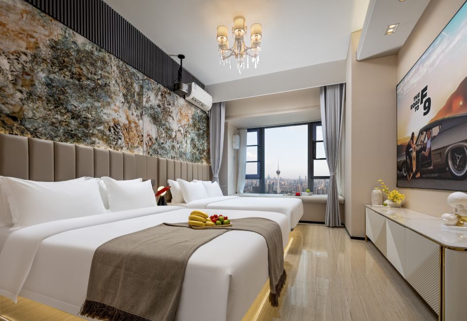 호텔 객실 시티뷰